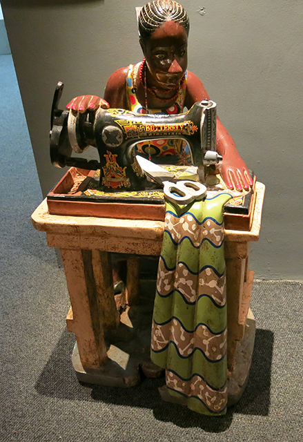 Sewing Lady sculpture