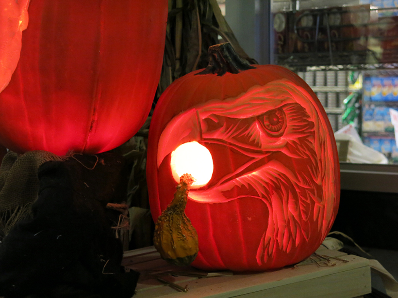 Eagle eye pumpkin